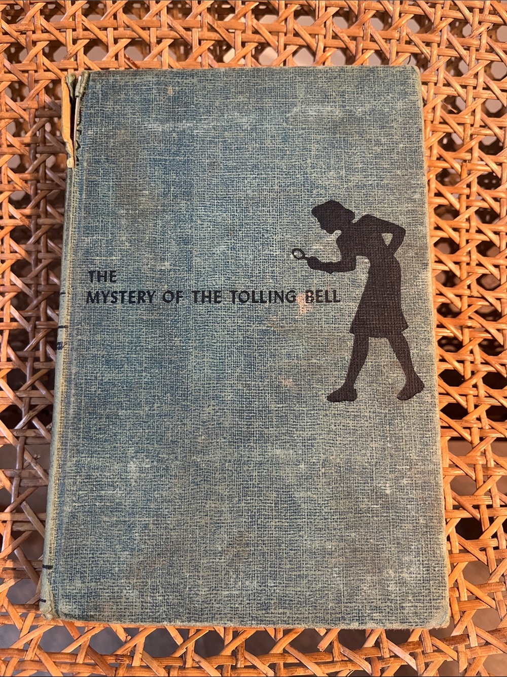 Vintage hardcover copy of The Mystery of the Tolling Bell by Carolyn Keene